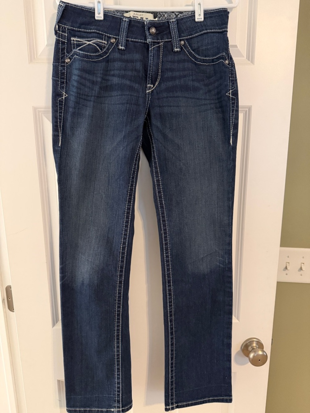 Ariat R.E.A.L. Mid Rise Stretch Icon Stackable Straight Leg Jean